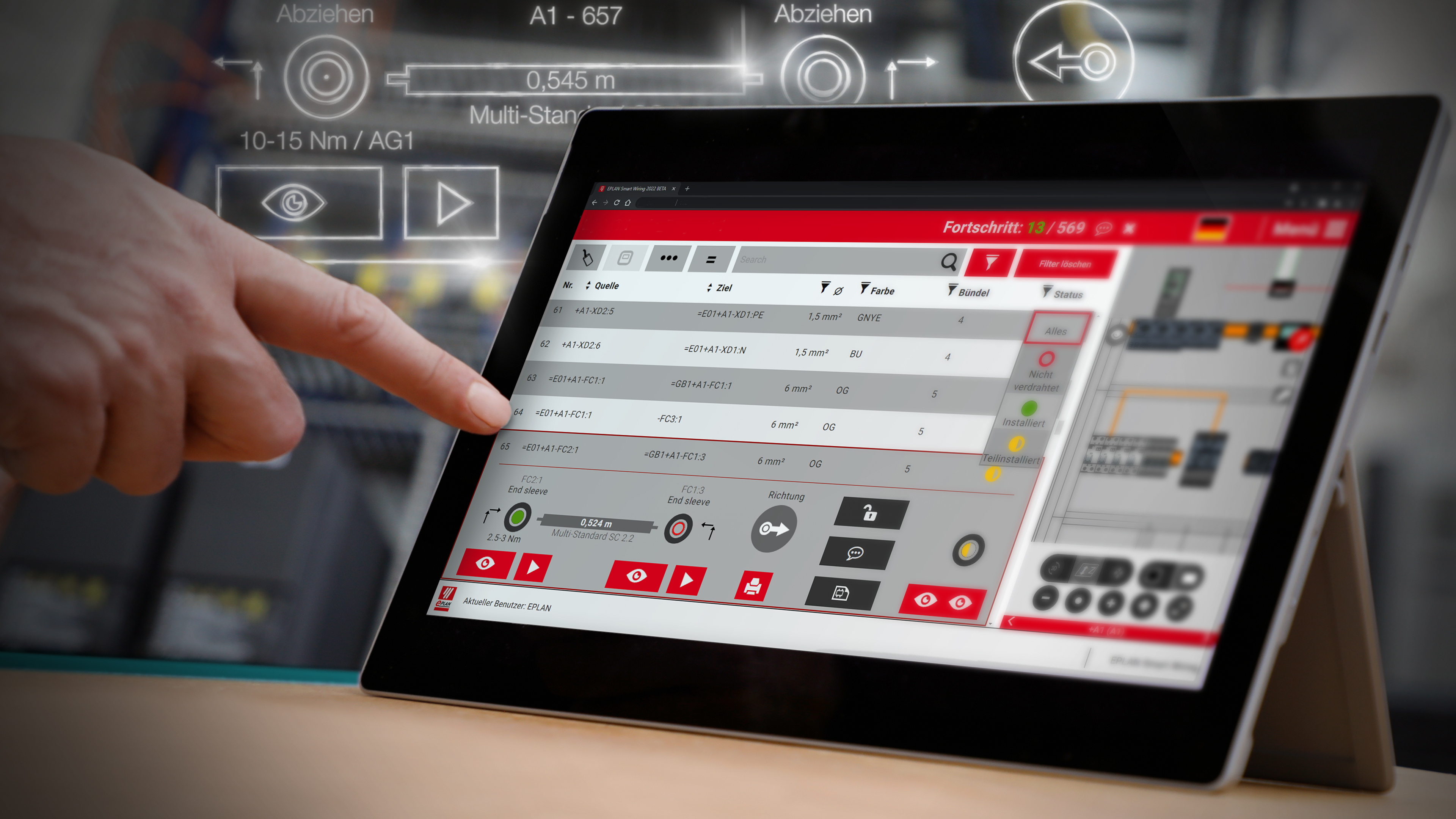 How to easily wire control panels without diagrams EPLAN Smart Wiring