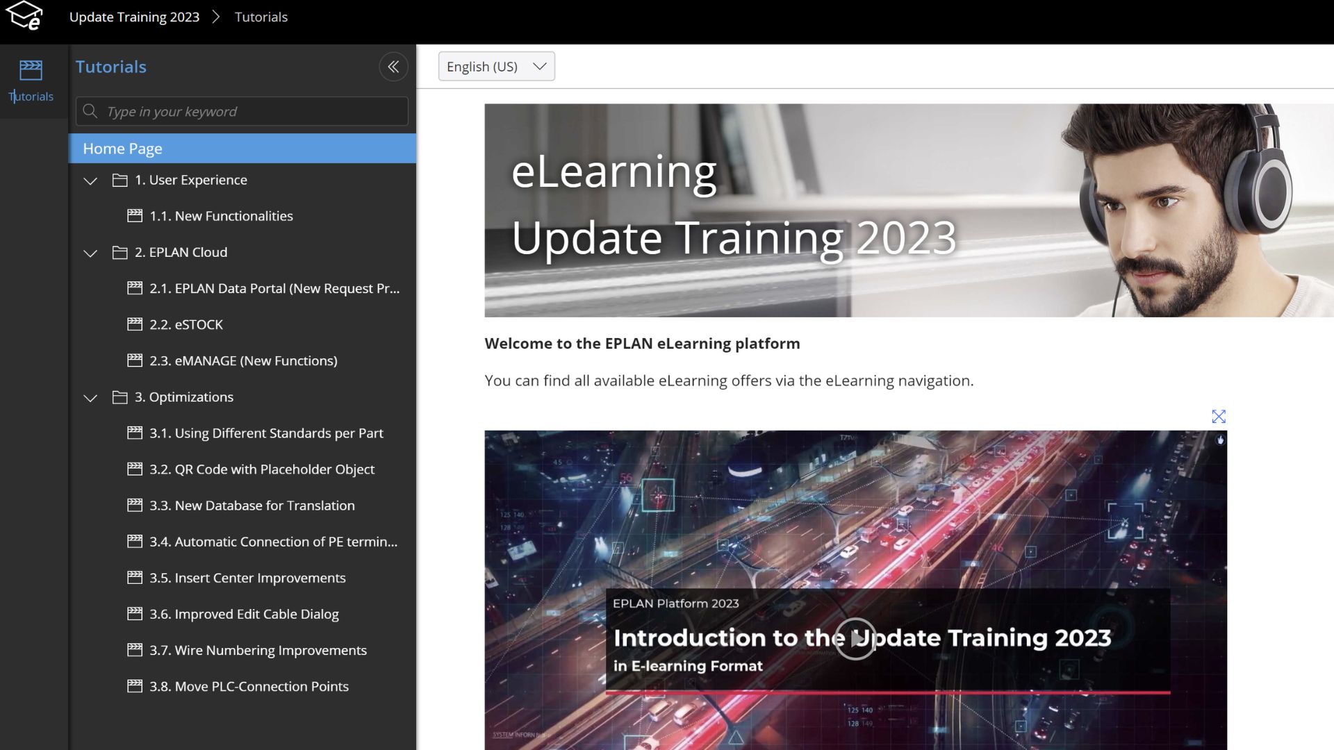 EPLAN eLearning courses on Cloud